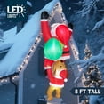 thumbnail image 2 of Papá Noel inflable navideño colgante de 2,4 m de Joiedomi con LED, 2 of 8