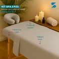 thumbnail image 2 of Kit Spa 3 Pzas Sábanas Para Cama De Masaje - Gris Lunar, 2 of 8