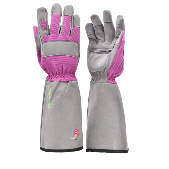 G & F Products Gardening Gloves Long Sleeve, Durable & Safe, Women Medium Color Pink