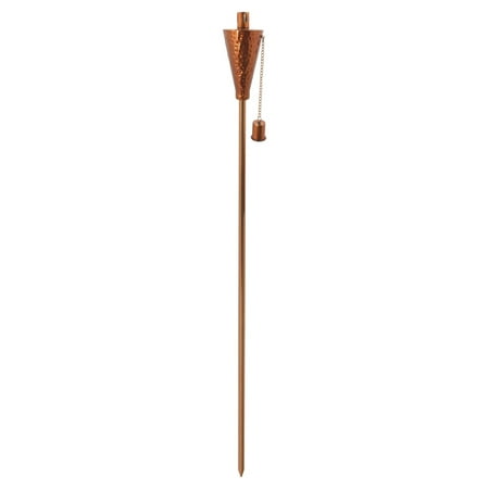 Copper Square Fireplace - Anywhere Fireplace Hammered Copper Cone Torch - Set of 2