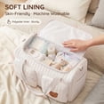 thumbnail image 4 of Hospital Maternity Bag Large Capacity Duffel Tote Diaper Tote Bags with Shoulder Strap and Multiple Pockets Multipurpose for Travel Labor Delivery, 4 of 9