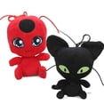 thumbnail image 2 of 2 unids/set Miraculous Ladybug Cat Plagg juguetes de peluche Lady Bug Animal relleno muñeca Xemadio LL-0621, 2 of 5