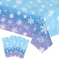 thumbnail image 3 of sruoe Tablecloth, 54 X 108in Christmas Tablecloth, Waterproof Machine Washable Foldable Blue Rectangle Tablecloths, Table Cloth for Dining, Home, Party Decor, PE, 3 of 5