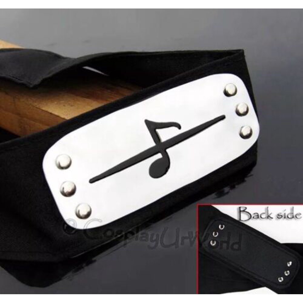 Simple Orange Naruto Orochimaru Akatsuki Shinobi Headband Cosplay