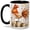 Black, variant on Watercolor Rooster Accent Mug, 11oz Ceramic Mug for Farmhouse Fans Glossy ceramic mug with double-sided watercolor rooster artwork for daily coffee or tea