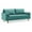 Teal, variant on Pemberly Row Modern Style Performance Velvet Sofa in Teal Finish