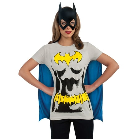 DC Comics Classic Batgirl T-Shirt Costume for Adults by Rubies, Women's Medium