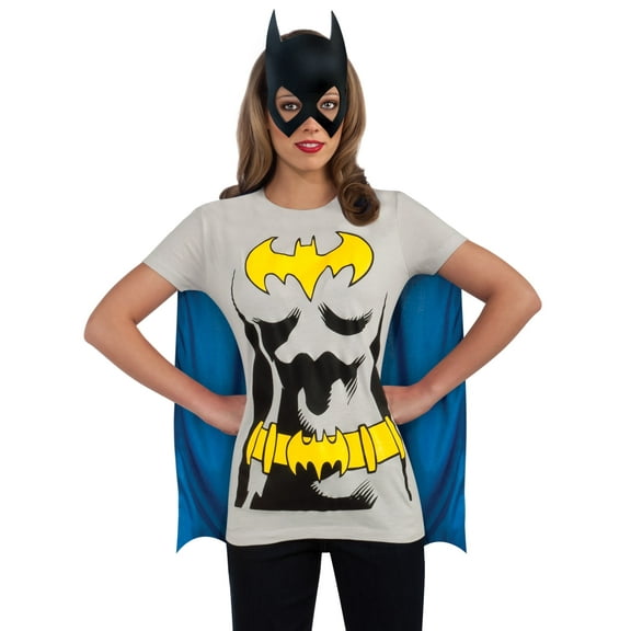 DC Comics Classic Batgirl T-Shirt Costume for Adults by Rubies, Women's Medium