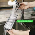 thumbnail image 3 of Multi-Functional Vegetable Cutter Stainless Steel Shredder Grater Set Manual Food Chopper Vegetable Slicer Kitchen Adjustable Tools, 3 of 7