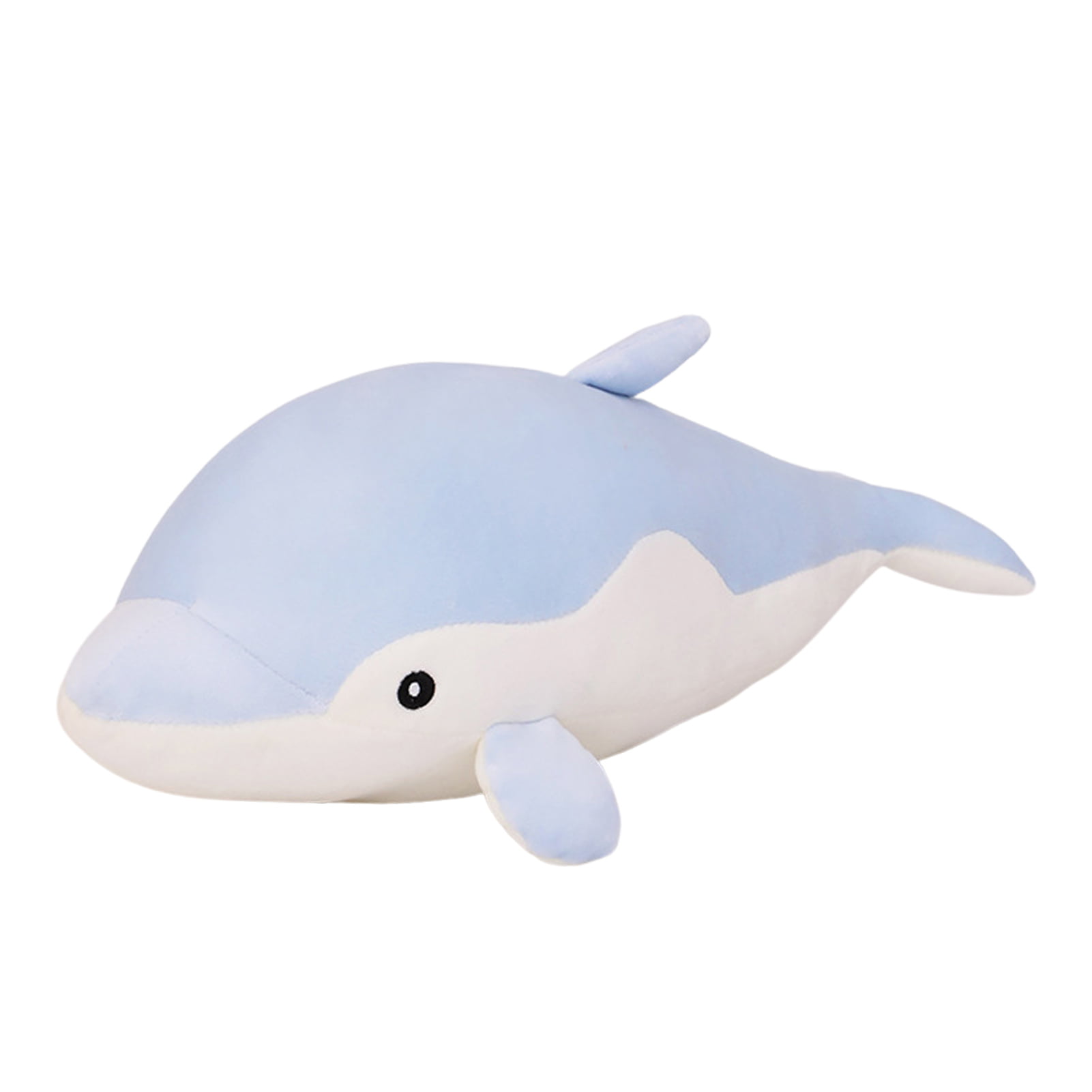 huoge Dolphin Stuffed Animals Pillow | Soft Stuffed Dolphin Plush Toy |  Christmas Gift for Girls Boys Babies, (19 Inches, Blue/Pink) 