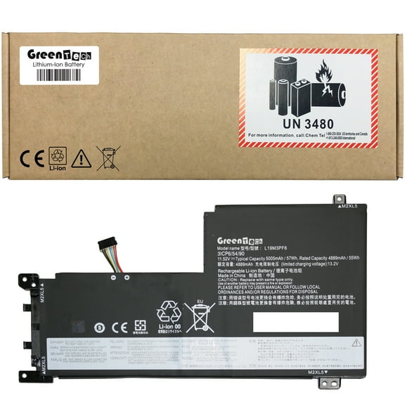 GREENTECH L19C3PF5 BATTERY FOR LENOVO IDEAPAD 5-15IAL7 5-15ITL05 57WHR SB10W86938 L19C3PF4 L19M3PF6 5B10W86947