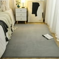 thumbnail image 4 of Junovo Modren Area Rug Soft Shag Carpet for Living Indoor Carpet,Fluffy Rugs for Kids Room/Bedroom,6'x9',Gray, 4 of 8