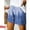 Blue, variant on Shorts for Women Summer Comfy Elastic Casual Women's Shorts with Pockets Waist and Tie-Dye Pattern for Everyday Wear Multicolor 4XL