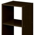 thumbnail image 3 of ClosetMaid Decorative Home Stackable 2-Cube Organizer Storage, Espresso (2 Pack), 3 of 7