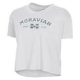 thumbnail image 2 of Women's Alternative Apparel  White Moravian Greyhounds Retro Jersey Headliner Cropped T-Shirt, 2 of 3