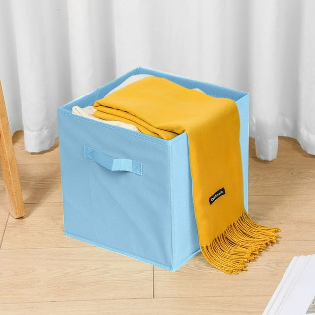 Hml Set Of 6 Collapsible Fabric Cube Storage Bins 11
