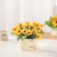 thumbnail image 4 of YAOMOBB Fake Bonsai Realistic Sunflower Simulation Bonsai for Rustic Decor, 4 of 6