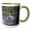 Green/White, variant on 3drose, Mallard Drake Lifting Off., 11oz Magic Transforming Mug
