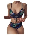 thumbnail image 2 of OKBOP Bikinis,Thong Bikini Bandeau Bandage Push-Up Brazilian Beachwear Sexy Swimsuit Summer Clearance, 2 of 7