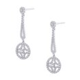 thumbnail image 3 of 10K White Gold 1 ct. Diamond Dangle Earrings, 3 of 5