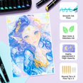 thumbnail image 4 of Marcadores de Pintura Acrílica Ohuhu 24 Colores Metálicos Doble Punta, 4 of 8