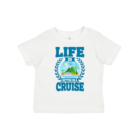 

Inktastic Life is Better on a Cruise Gift Toddler Boy or Toddler Girl T-Shirt