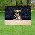 thumbnail image 2 of Happy New Year Miniature American Shepherd Welcome 2025 Balloon Firework Party Yard Sign MAS Dog Lover Gifts Outdoor Home Lawn Garden Porch Decor - 01014, 2 of 5