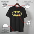 thumbnail image 3 of Men's Batman Classic Logo Graphic T-Shirt - Stylish & Comfortable Tee,, 3 of 11