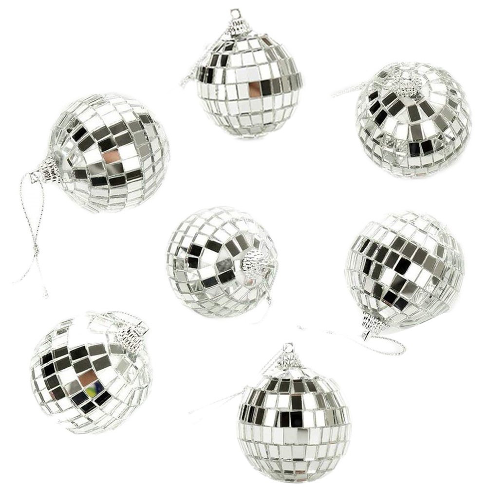 1111Fourone 6pcs Bright Reflective Mirror Balls Christmas Tree Hanging