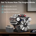 thumbnail image 4 of Kit de maquetas de motor Mould King 10088 V8 con 535 piezas para niños, 4 of 6
