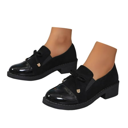 

Eudgs Women s Stylish Solid Leather Casual Shoes Comfortable And Lightweight On Shoes Rose Shoes for Women Casual Casual Wedge Shoes for Women Closed Toe Women Wedge Comfort Shoes Women Casual Shoes