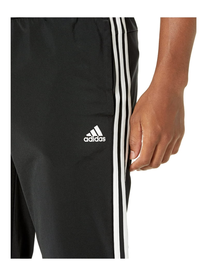 (取寄) アディダス メンズ エッセンシャル 3ストライプ トリコット ジョガー パンツ adidas men  Essentials 3-Stripes Tricot Jogger Pants Black/Black 1 adidas Essentials 3-Stripes Tricot Jogger Pants (Mens, Black/White