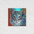 thumbnail image 3 of Luxe Metal Art 'Dramatic Cats II' by Carolee Vitaletti Metal Wall Art, 24"x24", 3 of 7