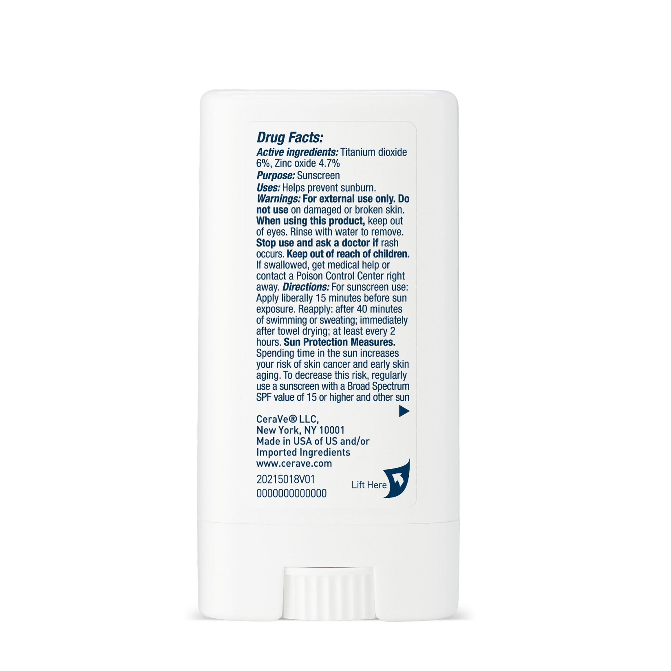 CeraVe Sunscreen Stick SPF 50, Mineral, 0.47 oz photo 8