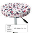 thumbnail image 4 of Balery Happy Columbus Day Fundas de asiento para taburete de bar redondo de tela de terciopelo ajustables que protegen de arañazos y manchas para sillas de 14 a 17 pulgadas.-13 inch, 4 of 7