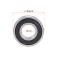 thumbnail image 4 of Uxcell 1/2"x1-1/8"x5/16" R8-2RS Doble Sellado P6 Balas de Acero Cromado 10 Paquete, 4 of 5