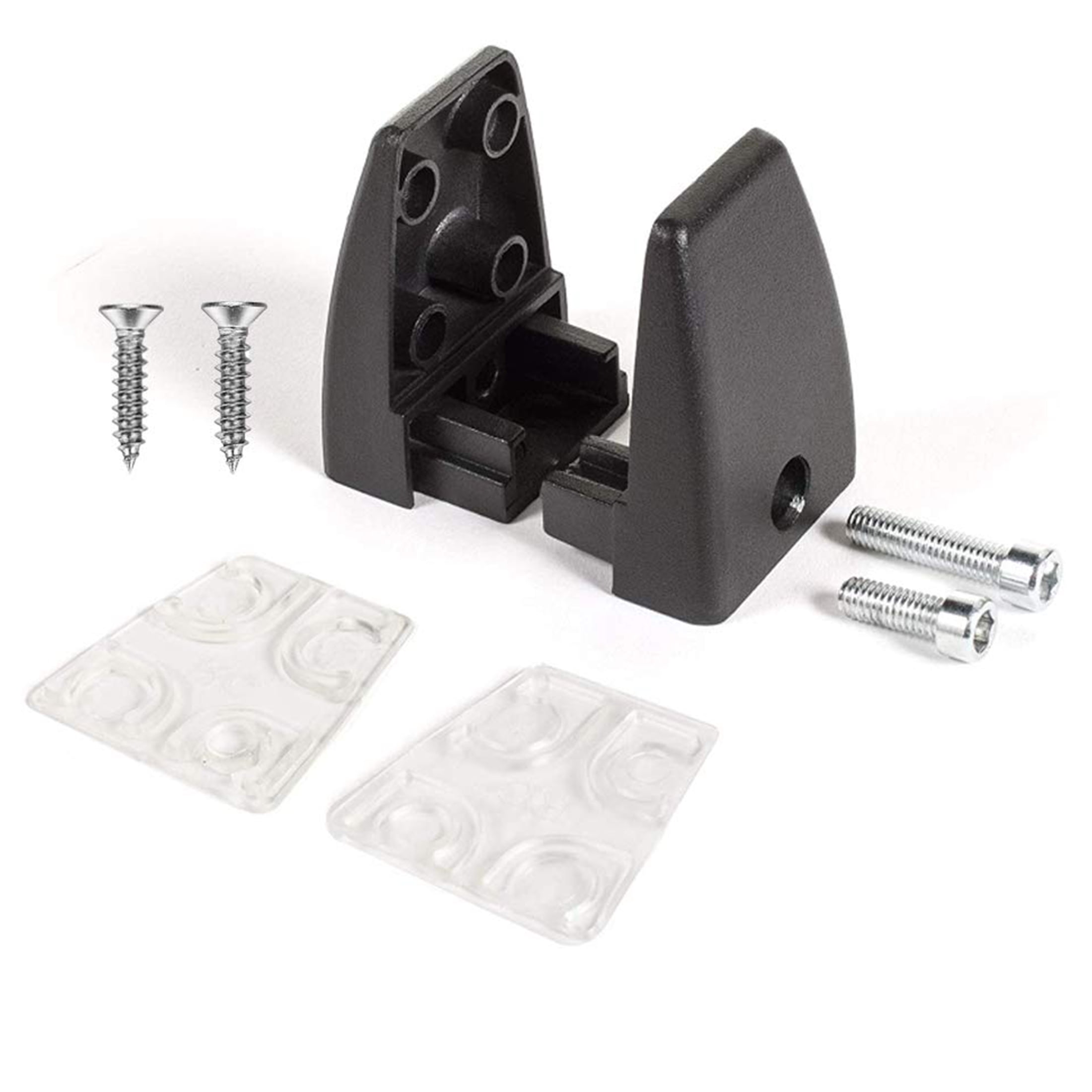 VANROUG 20 PCS Office Desk Partition Support Bracket,Desk Divider Clamp Brackets Shelf Clip Clamp Holder Screen Clip Holders,Desk Privacy Screen Clips Clamps Sneeze Guard Bracket Support 0-1/2" Panel