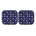 thumbnail image 7 of Bingfone Skull flower leaf purple Windshield Sun Shade 2-Piece Foldable Car Front Window Sunshade for Most Sedans SUV Truck - Small, 7 of 7