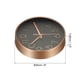 thumbnail image 2 of Reloj de pared Uxcell de 8" a batería, silencioso, sin tictac, reloj redondo, negro y dorado, 2 of 6