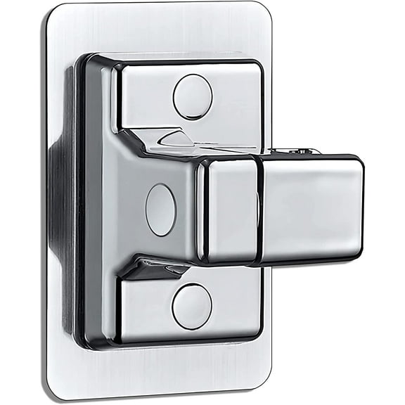 Handheld Shower Head Holder Wall Mount,Bathroom Adjustable Strong Adhesive Shower Wand Holder,No Drilling Wall And Waterproof Mount Bracket,Universal Shower Bracket(Silver)