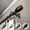 Black, variant on Central Design 4829-662 0.812 in. Dia. Julie Curtain Rod, Black - 66-120 in.