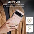 thumbnail image 2 of ELEHOLD Case for Google Pixel 9 / 9 Pro,Business PU Leather Stand Case with Card Holder & Ring Holder,Rosegold, 2 of 7
