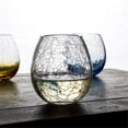 thumbnail image 4 of Handmade Colorful Crackle Drinking Glasses, 10.5Oz Thicked Crystal Lead-free Glasses Cups for Home Bar Party, 4 of 8