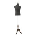 thumbnail image 3 of Black Male Mannequin Torso Dress Form, Sewing Dress Model Mannequin, Mannequin Display with Tripod Stand, 59"~71" Height Adjustable, for Clothing Retail Sewing Shop, NO Arms, 3 of 20