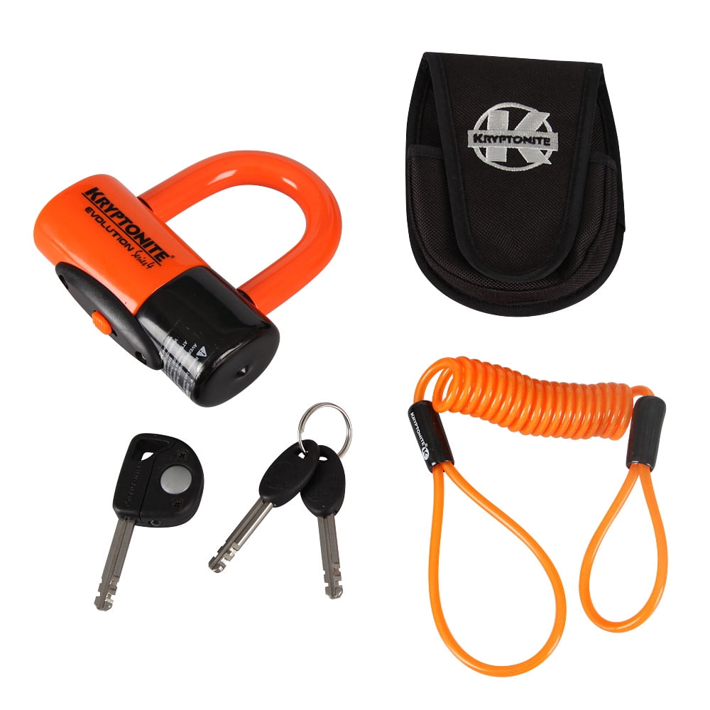 Kryptonite Evolution Series 4 Disc Lock Premium Pack w/pouch Orange (720018999591) Walmart