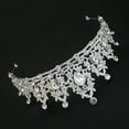 thumbnail image 5 of Crystal Crown Wedding Hair Tiara Bridal Tiara Pieces Wedding Jewelry Accessories Hair Tiaras Veil Luxurious W8M3, 5 of 9