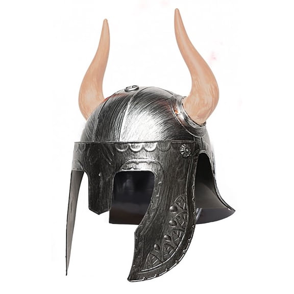 Silver Horn Helmet Adult Costume Accessory | One Size