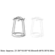 thumbnail image 4 of Inteprter Soporte para tazas de agua, estante multifuncional antioxidante para tazas, estante de drenaje para regalos de boda, organizador, cocina, Mostrada Blanco/4 Tazas Inteprter HA065408-03, 4 of 6