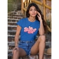 thumbnail image 2 of Buon Ferragosto Red Lettering T-Shirt Women -Image by Shutterstock, Female x-Large, 2 of 4