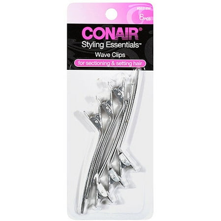 Conair Styling Essentials Wave Clips, 6 count